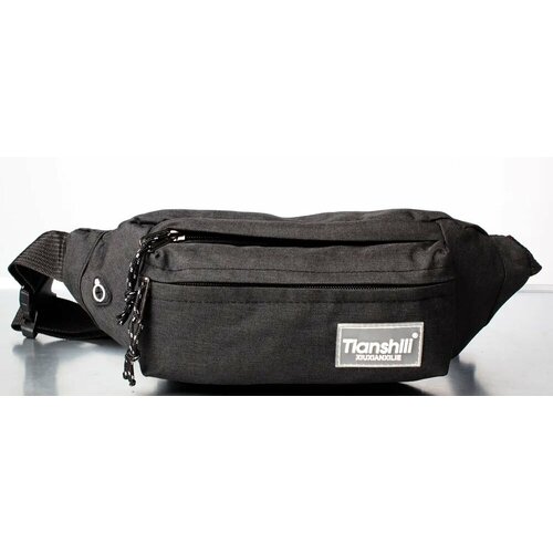 фото Сумка поясная 183-2 black, фактура гладкая, черный m&w 2021