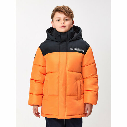 Куртка Acoola для мальчиков, размер 140, оранжевый