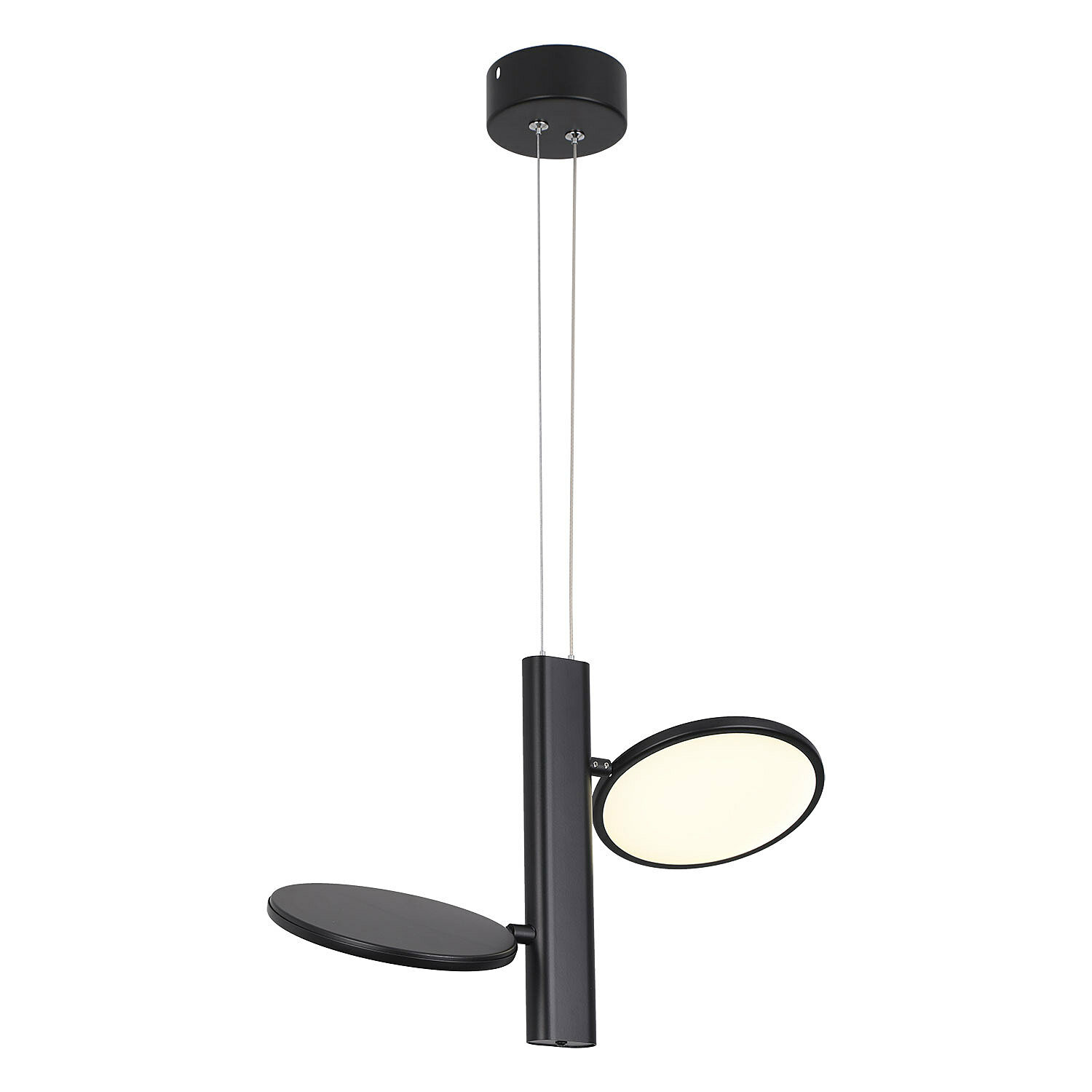 Светильник подвесной Lussole LOFT Aberdeen LSP-7084, LED, 12Вт, кол-во ламп:2шт, Черный
