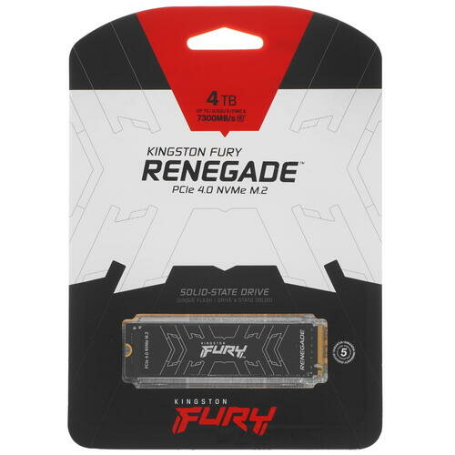 SSD накопитель Kingston Fury Renegade 4ТБ, M.2 2280, PCI-E 4.0 x4, NVMe - фото №10