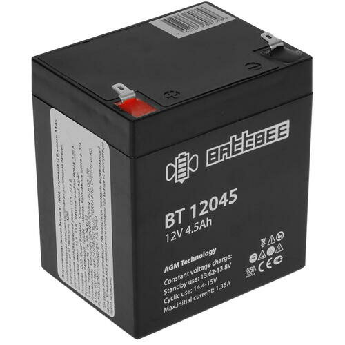 Аккумулятор Battbee BT-12045 (12В 45Ач / 12V 45Ah / вывод F1)