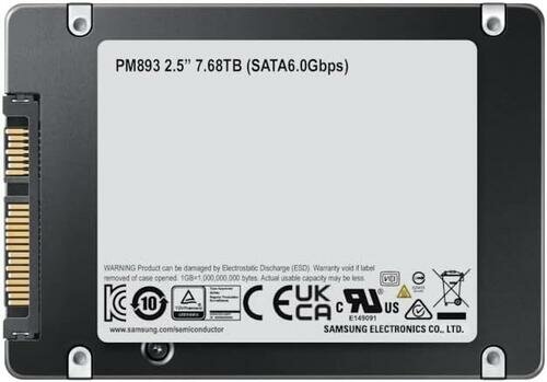 Накопитель SSD Samsung 7.68Tb S-ATA III 2,5" (SFF) TLC (MZ7L37T6HBLA-00A07) - фото №10