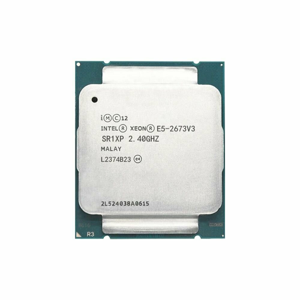 S2011-3 Intel Xeon E5-2673 v3 2,4-3,2GHz, 12 ядер, 24 потока, 30mb, TDP 105W, FSB 2133MHz