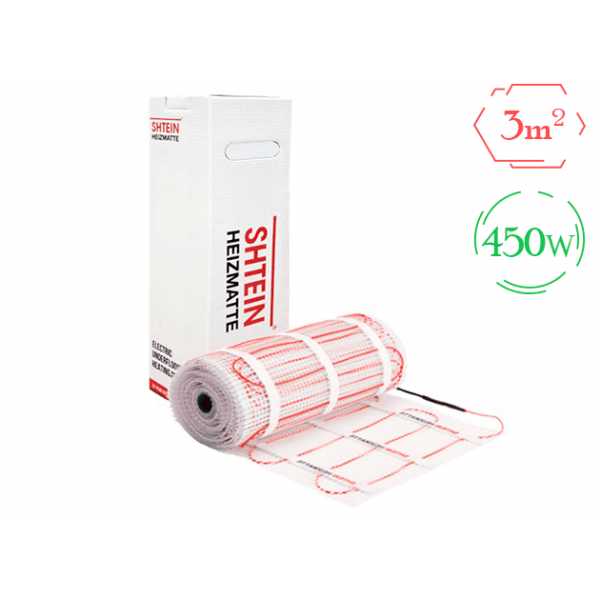 Комплект теплого пола (мат) SHTEIN SHT-450W / 3 м²