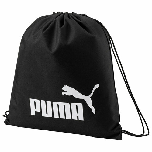 Сумка-мешок спорт. PUMA Phase Gym Sack, 07494301, полиэстер, черный мешок для обуви puma phase gym sack черный размер без размера