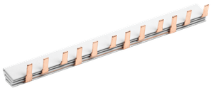 Фазовая шина (шинная разводка) IEK YNS21-3-063-22-12, 14х4 мм, 220 мм, 1 шт.