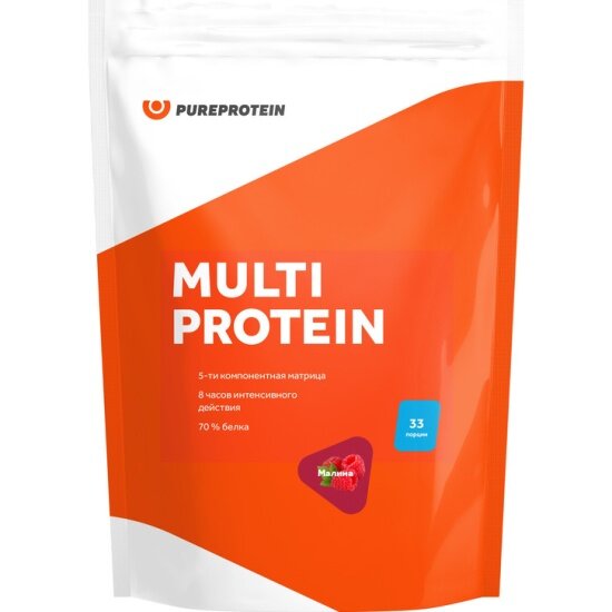 Протеин Pureprotein Мультикомпонентный Малина 1000г