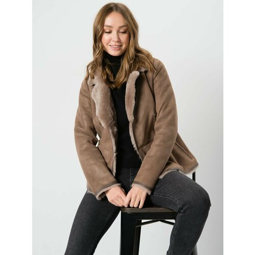 Дубленка BILGINS, размер 52, бежевый