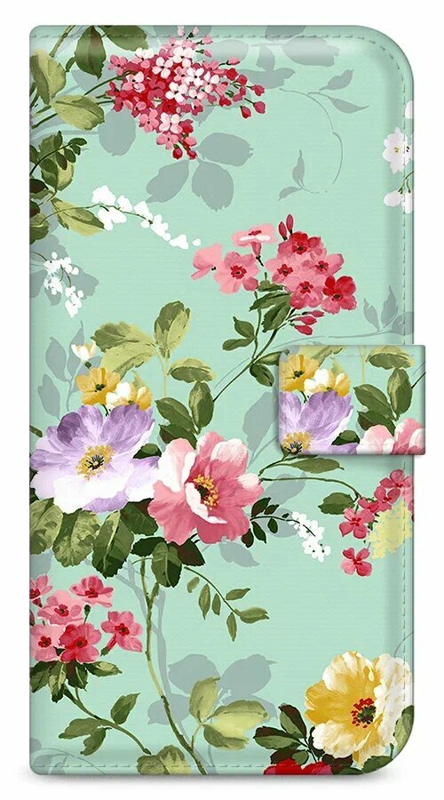 Чехол-книжка "Цветочный фон 24 book" на Samsung Galaxy J8 / Самсунг Галакси Джей 8