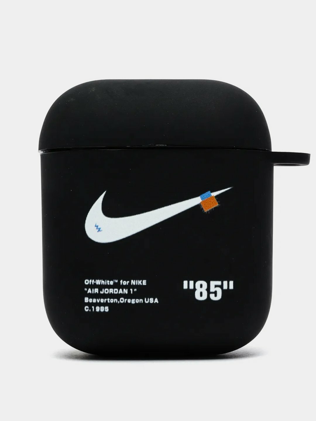 Силиконовый чехол для наушников Apple Airpods 1, 2. с принтом Nike, Nasa (Найк, Наса))