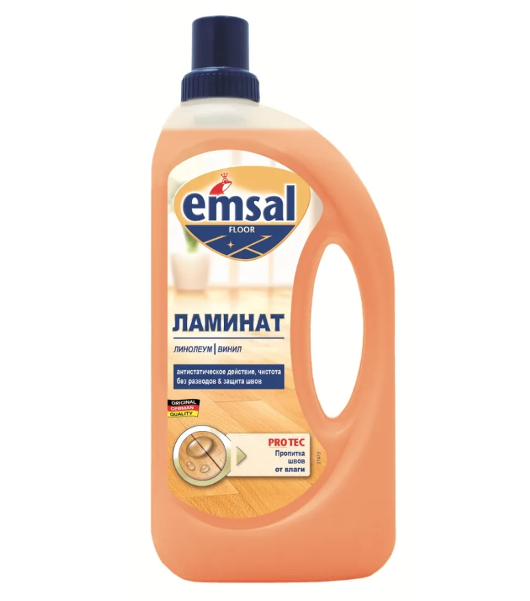 Emsal Floor Laminat Linoleum Средство для чистки без разводов и защиты ламината от влаги с пропиткой швов 1 л