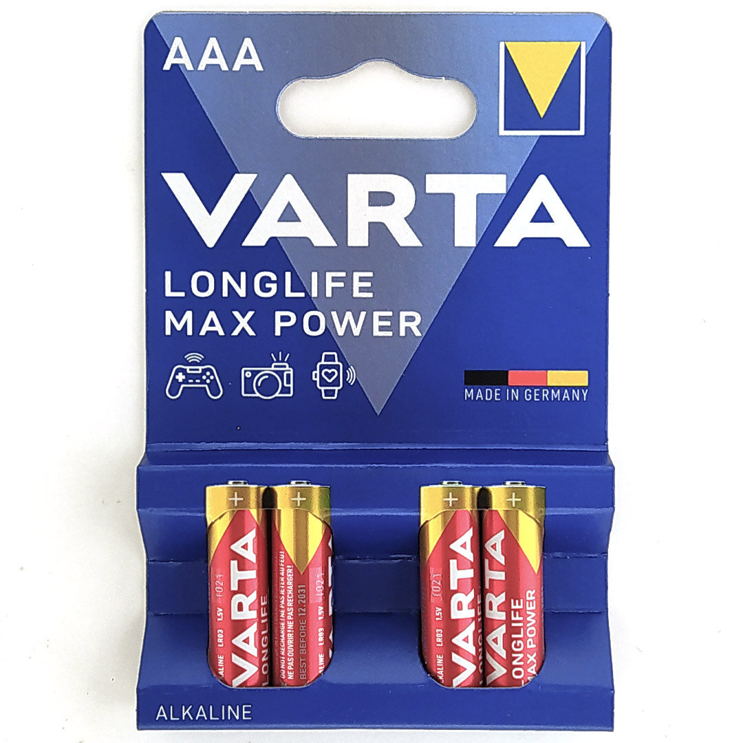 Батарейки Varta Max T. AAA Bli Alkaline, 2 шт. (4703101412) - фото №15