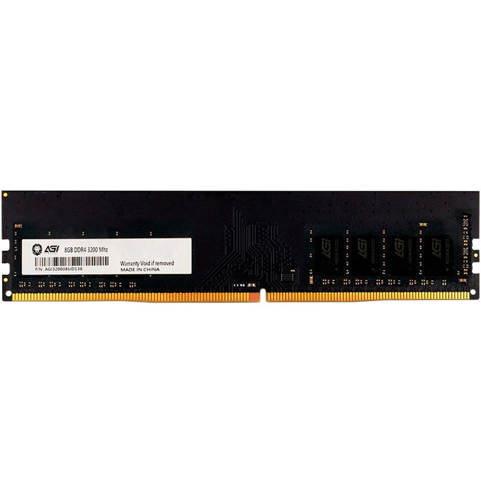 Память 8Gb AGi UD138 AGI320008UD138, DDR4, 3200MHz, PC4-25600, DIMM 288-pin, Ret