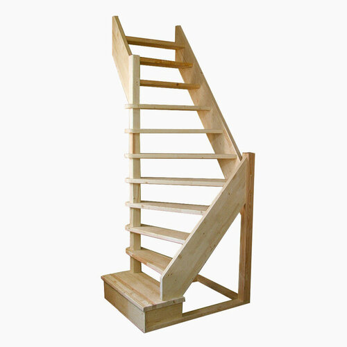 Деревянная межэтажная лестница ЛЕС-92 у винтовая межэтажная модульная лестница лес 1 2