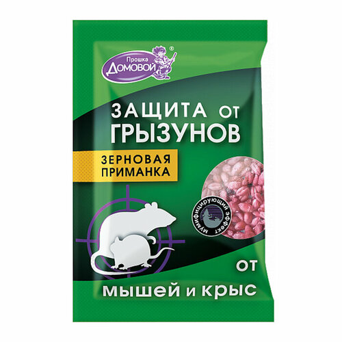 Зерно от грызунов пакет 40 г Домовой Прошка Защита от грызунов зерно от грызунов пакет 30 г домовой прошка гроза грызунов