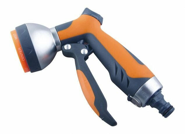 фото Пистолет-распылитель металл, мягкая ручка, 7 режимов 7224 Belamos