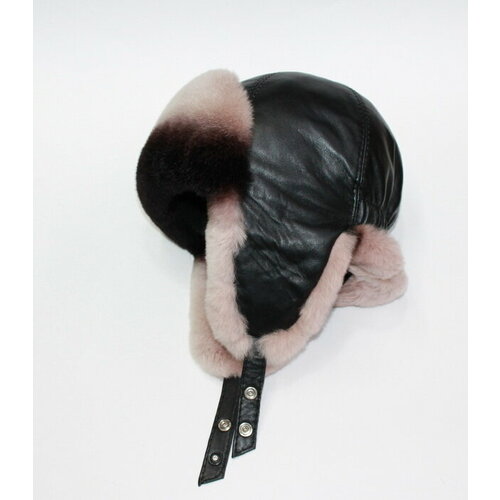 фото Шапка ушанка ушанка, размер 54 - 55, коричневый мария