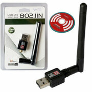 Wi-Fi-адаптер MRM W02 - 150Мбит/с, USB, 2,4ГГц, черный