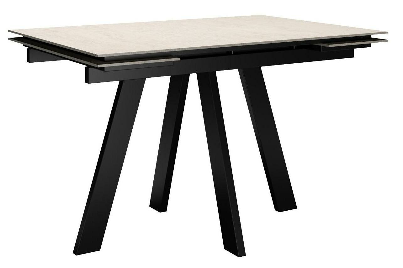 фото Стол DikLine DM120 Хромикс белый/опоры черные