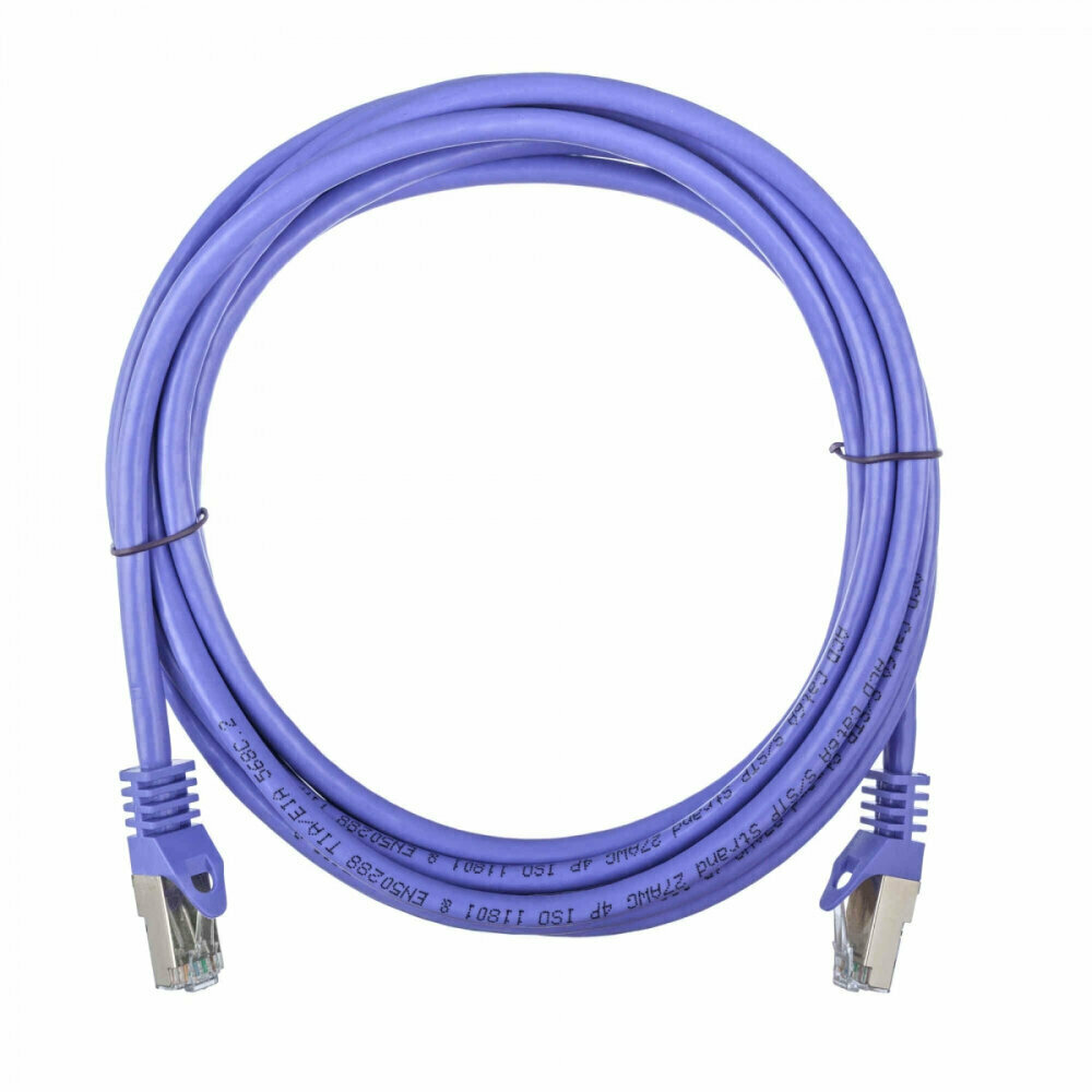 Патч корд ACD LPS6A 50P Cat6a SSTP  27AWG  CU Фиолетовй  5 0м