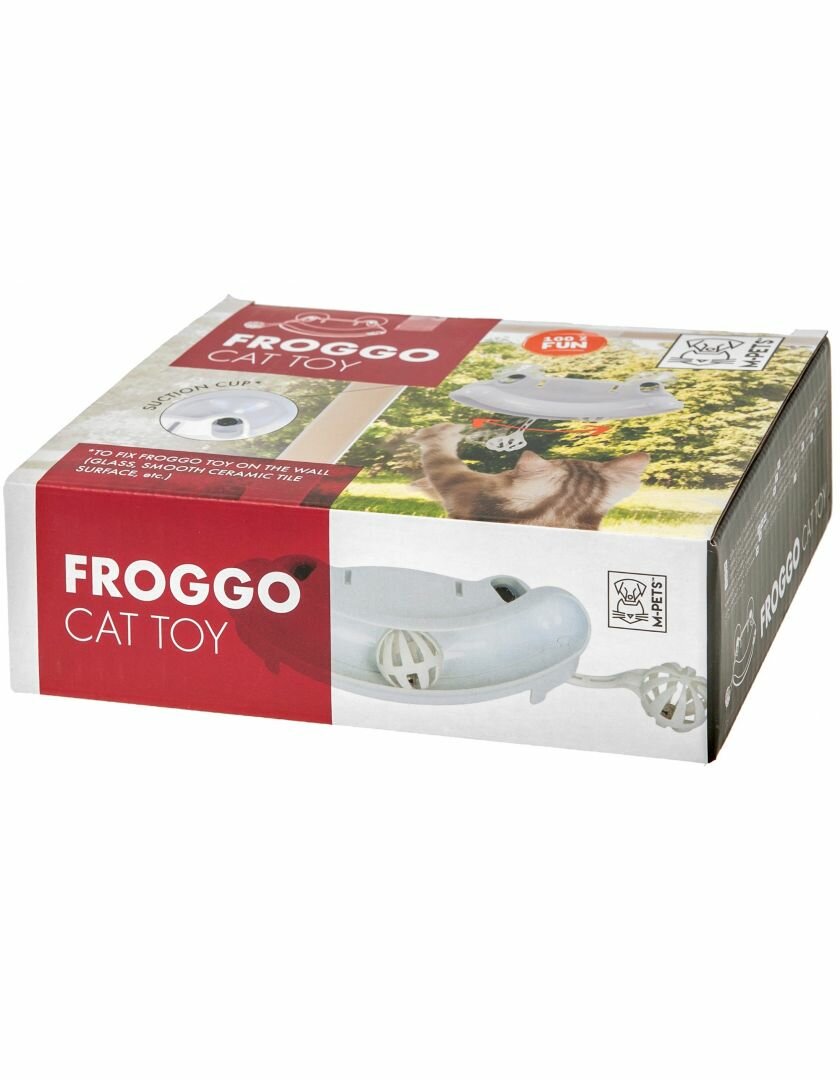 Игрушка для кошек на окно FROGGO, белый 17*18,5*6 см - фотография № 6