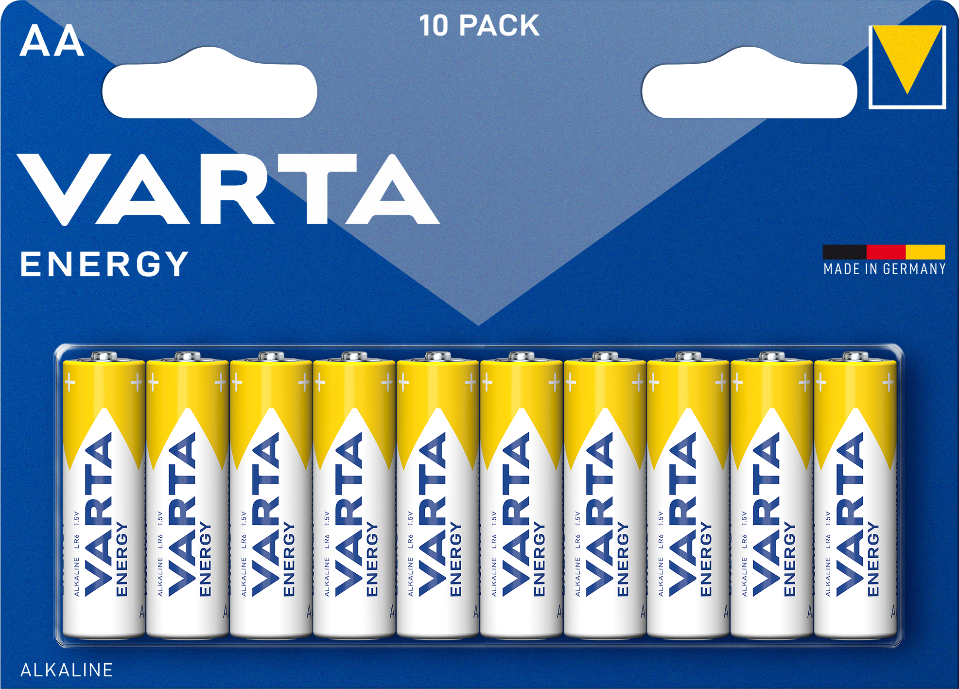 Батарейка Varta ENERGY LR6 AA BL10 Alkaline 1.5V (4106) (10/200/36000) Varta ENERGY LR6 AA (04106229491) - фото №16