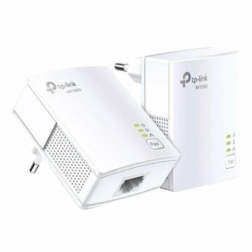 Сетевой адаптер Powerline TP-Link комплект TL-PA7017 KIT AV1000 комплект адаптер tp link tl pa4020p kit