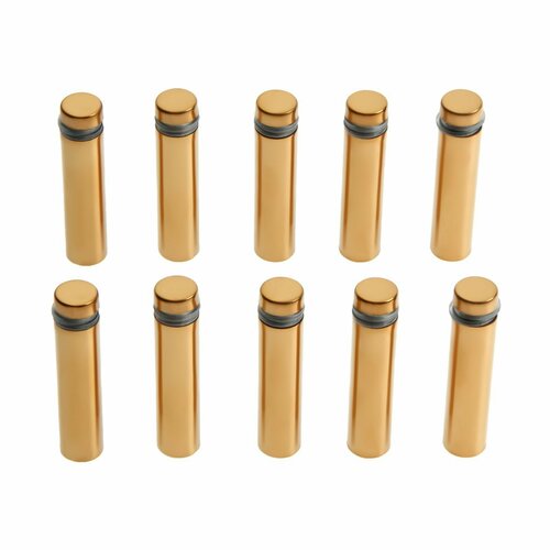 Дистанционный держатель для табличек 12х50 мм цвет золото набор 10 шт 1499₽