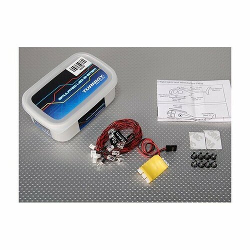 Система подсветки Turnigy R/C LED Lighting System TG-LED-FAA для Tamiya, Axial, Himoto metal steel wired automatic simulated winch with switch for 1 10 jeep cc01 axial scx10 rc4wd d90 tamiya rc car crawler