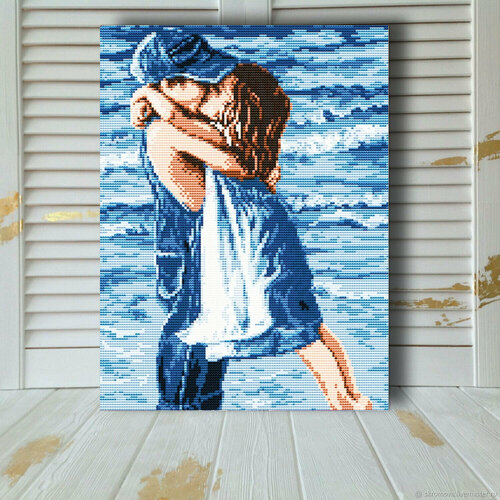 Алмазная мозаика на деревянном подрамнике 33х43 см