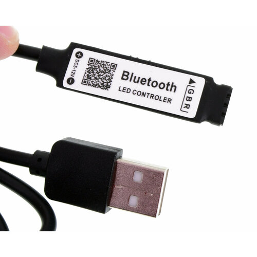 Bluetooth мини контроллер USB DLED для многоцветной RGB LED ленты 5V (1шт.) контроллер rgb музыкальный с пультом music bluetooth controller dled c usb 5v для светодиодной ленты 5v rgb