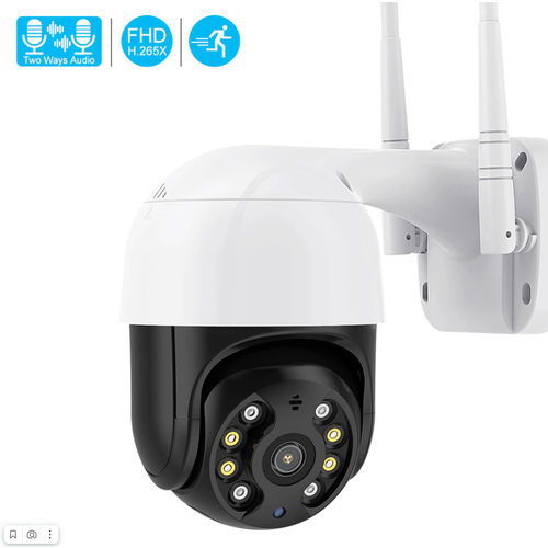 Уличная поворотная камера видеонаблюдения C15X с сим картой 4G LTE с датчиком движения и микрофоном 383000₽