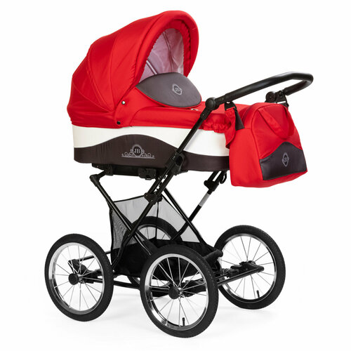 Коляска 2 в 1 Lonex Julia Baronessa New Red