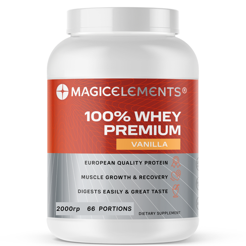 Протеин Magic Elements 100% Whey Premium 2000 гр. ваниль