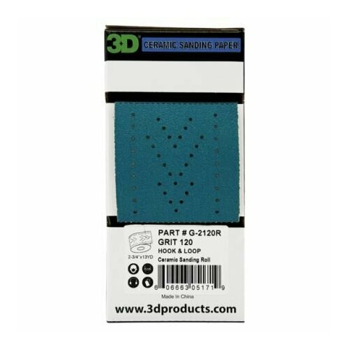 3D Шлифовальный материал в полосе P120 Ceramic Paper 2-3/4