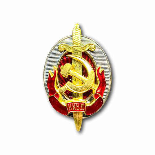 Знак Нагрудный НКВД (Золотистый / Винтовая закрутка)