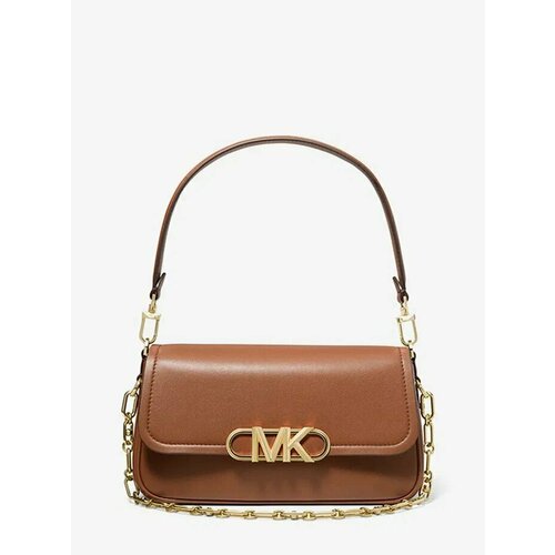фото Сумка кросс-боди michael kors, фактура гладкая, коричневый