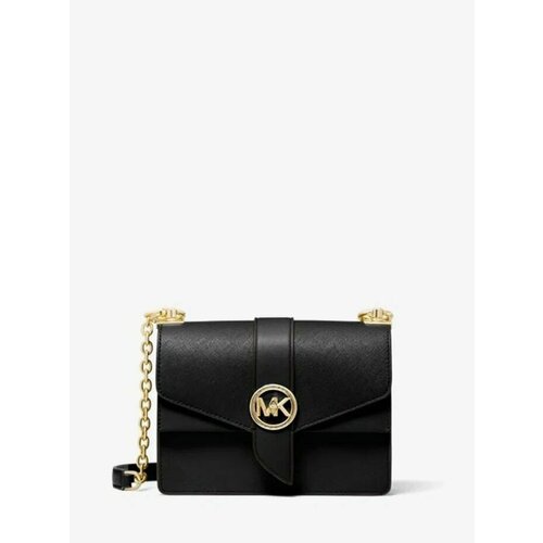фото Сумка кросс-боди michael kors, фактура гладкая, черный