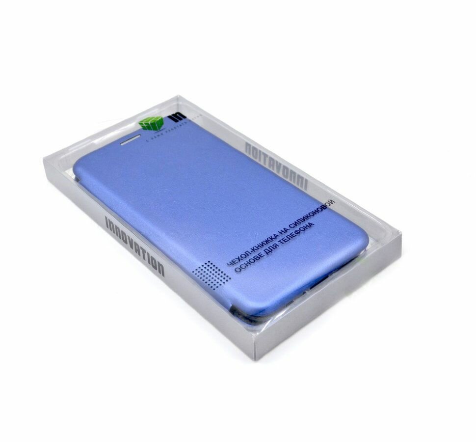 Чехол Innovation для 10 Lite / P Smart 2019 Book Silicone Magnetic Blue 15198