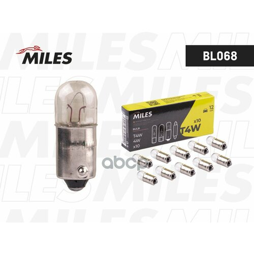 Лампа T4w 12V 4W Ba9s Miles арт BL068 165₽