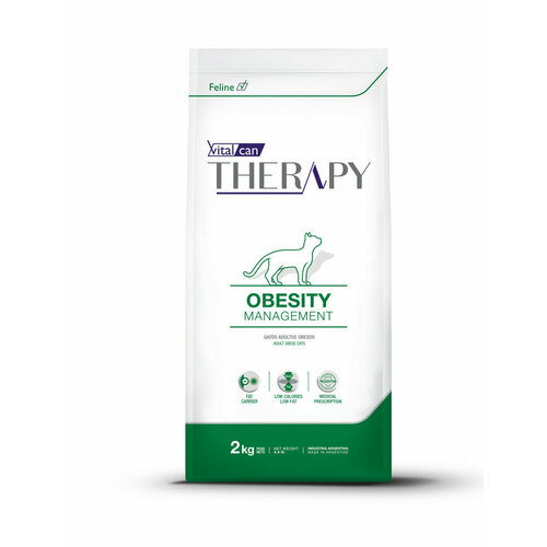 Vitalcan Therapy Feline Obesity Management сухой корм для взрослых кошек, для снижения веса, с курицей - 2 кг