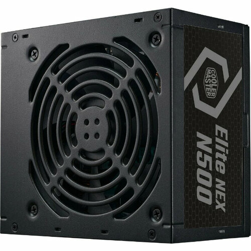 блок питания 600 ватт power supply cooler master elite nex w600 600w atx 120mm 5xsata 2xpci e 6 2 3xmolex apfc 80 white bulk w eu cord Блок питания 500 Ватт Power Supply Cooler Master Elite NEX N500, 500W, ATX, 120mm, 5xSATA, 2xPCI-E(6+2), 3xMolex, APFC, EU Cable