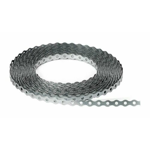 Лента перфорированная оцинкованная (волна) 12мм*0,7мм*10м /уп. 36 шт/