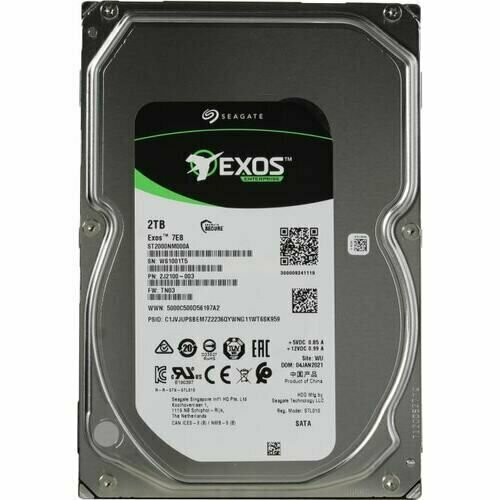 35 жесткий диск Seagate Exos 7E8 2Tb 1048800₽