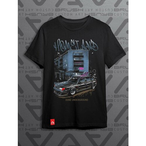 Футболка ABRUSH, размер M, черный