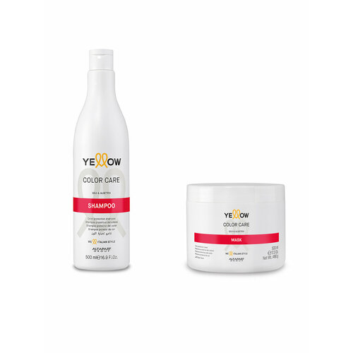 Набор для окрашенных волос YE COLOR CARE шампунь 500 мл маска 500 мл YELLOW 17107_17109 2543₽