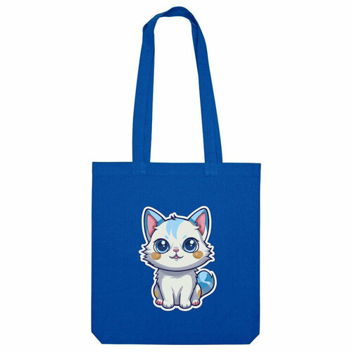 Сумка шоппер Us Basic, синий сумка котик купидон белый