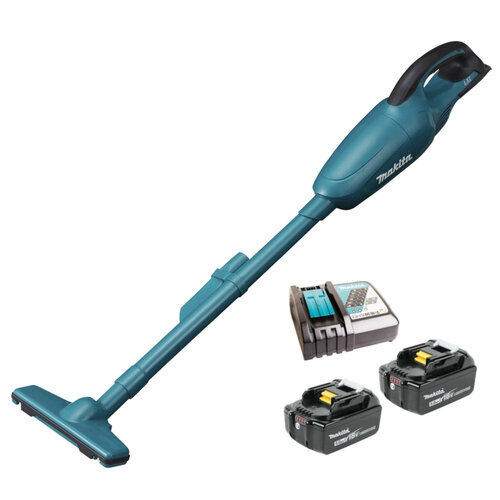 Пылесос аккумуляторный Makita DCL180Z(б/а; б/зу)+Набор BL1850Bх2+DC18RC