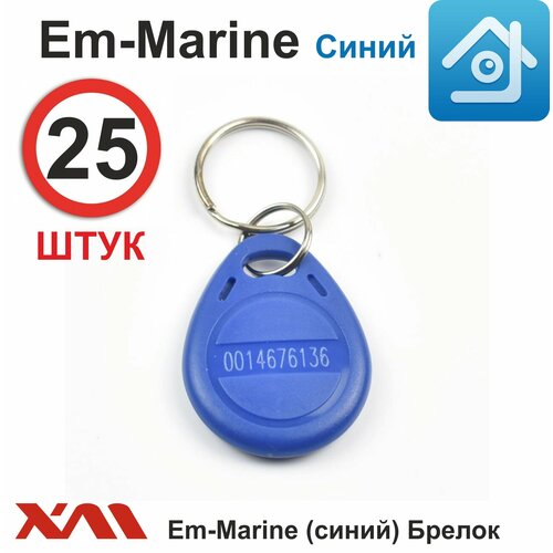 Ключ для домофона Em-marine 4100 (25 шт) не перезаписываемый. Брелок с кодом (идентификатор). Частота 125 КГц. Вносится в контроллер домофона.