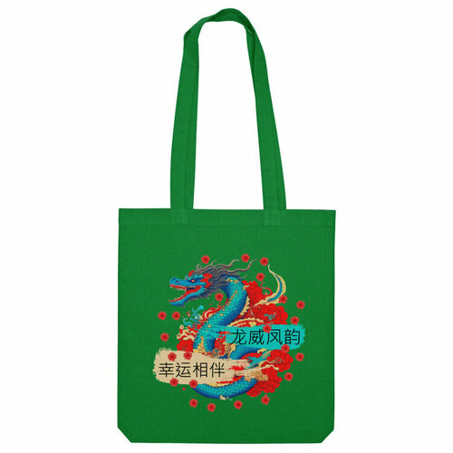 фото Сумка шоппер us basic, зеленый